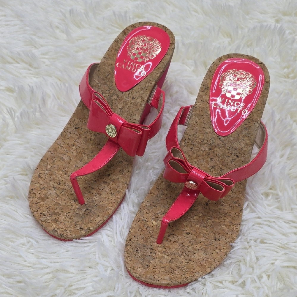 Vince Camuto Pink Bow Sandals